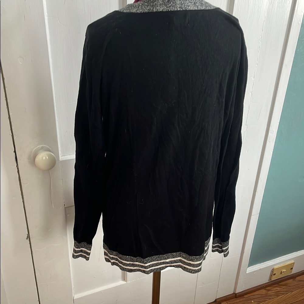 Perfectly Soft Black and Gray Cardigan - Picture 3 of 3